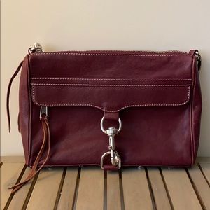 Rebecca Minkoff Burgundy Leather Crossbody Bag